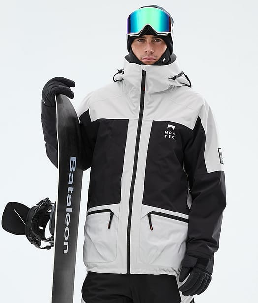 Morpheus Giacca Snowboard Uomo Light Grey/Black