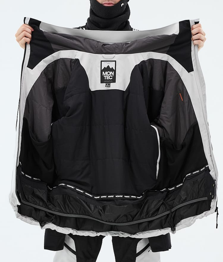 Morpheus Snowboard Jacket Men Light Grey/Black, Image 9 of 9