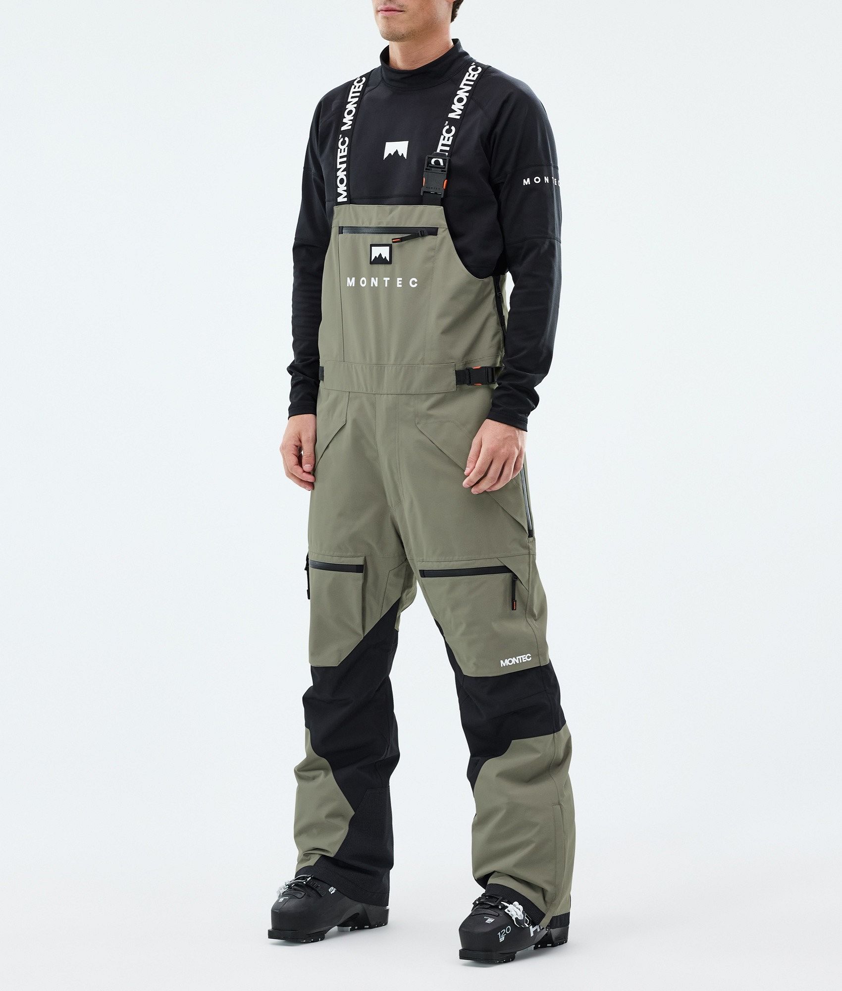 Montec Arch スキーパンツ メンズ Greenish/Black - グリーン