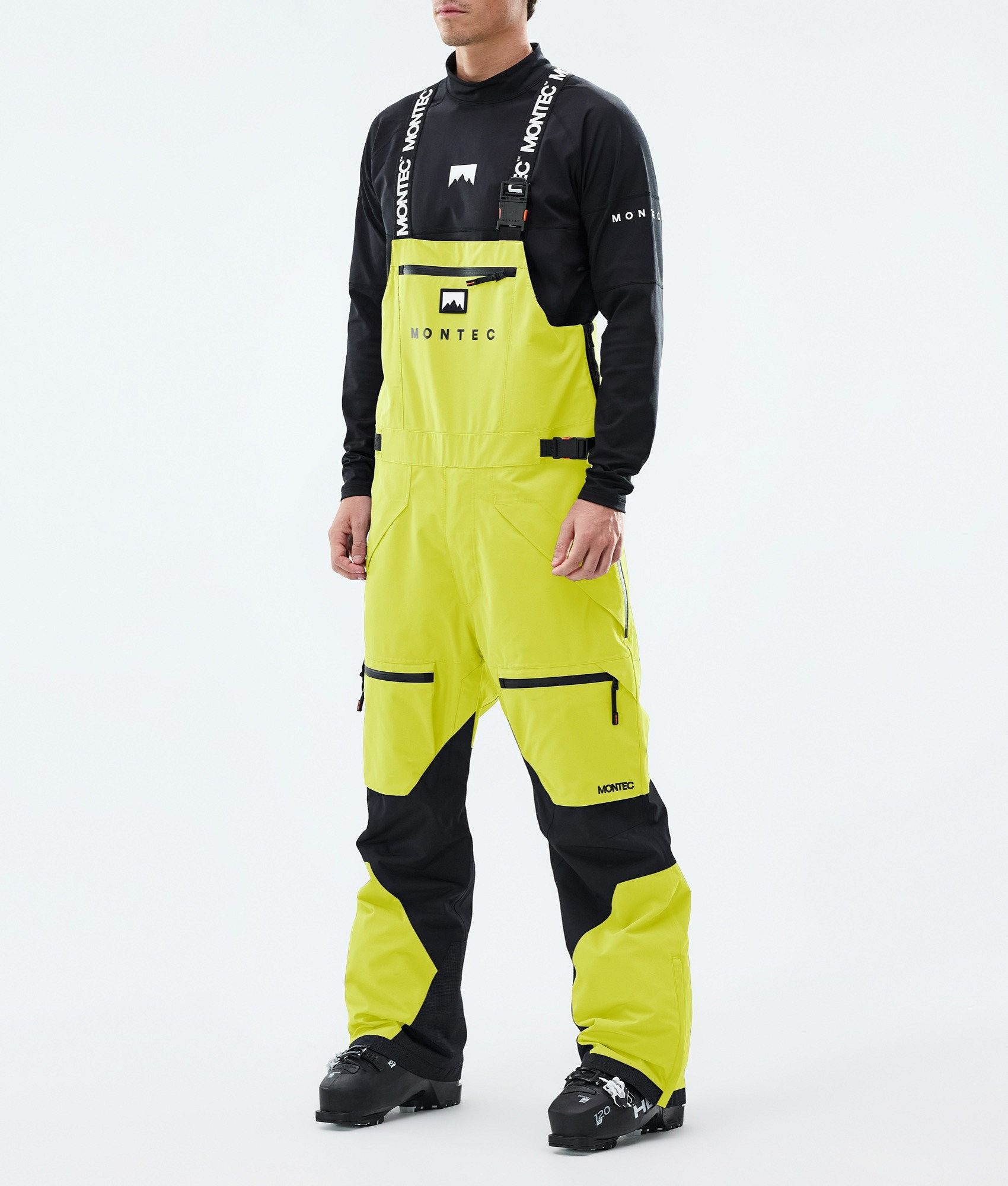 Montec Arch Ski Pants Men Bright Yellow/Black | Montecwear.com
