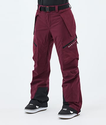 Apoc W Snowboard Pants Women Burgundy