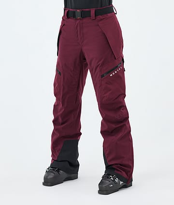 Apoc W Pantalon de Ski Femme Burgundy