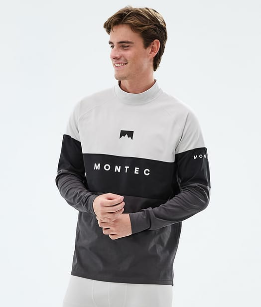 Alpha Tee-shirt thermique Homme Light Grey/Black/Phantom