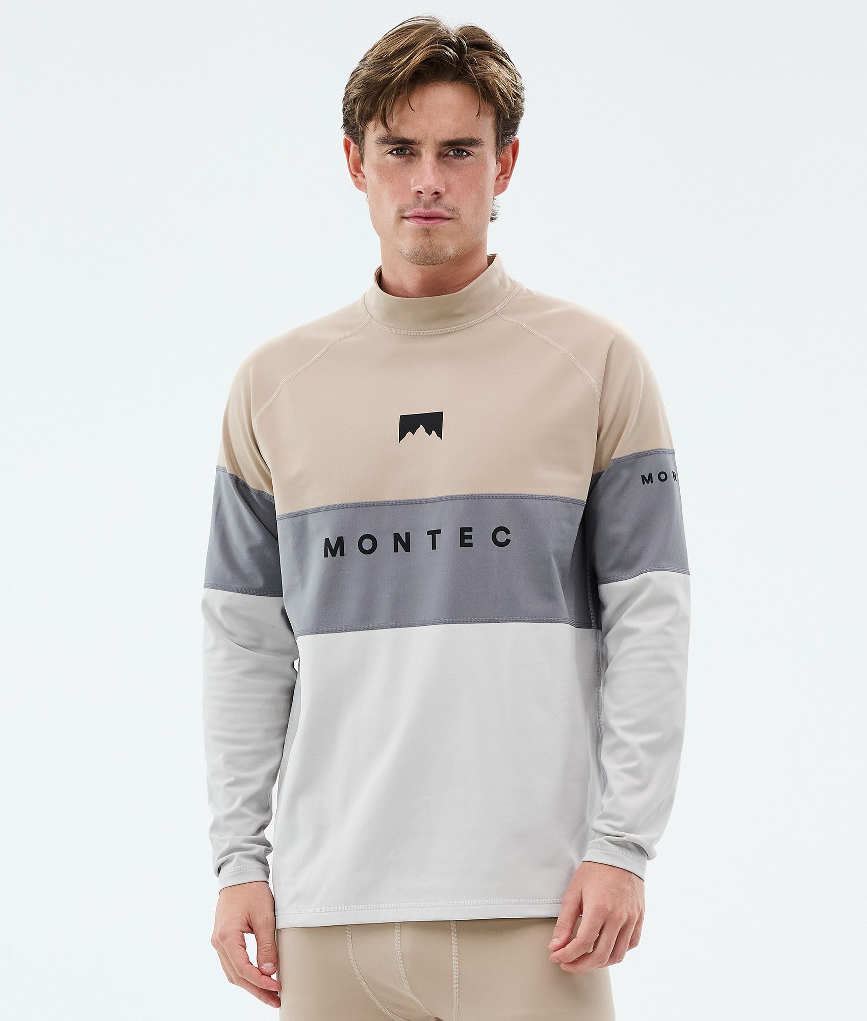 Montec Alpha Funktionsshirt Herren - Sand/Light Pearl/Light Grey