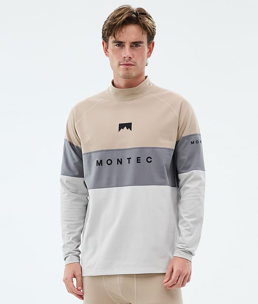 Alpha Tee-shirt thermique Homme Sand/Light Pearl/Light Grey