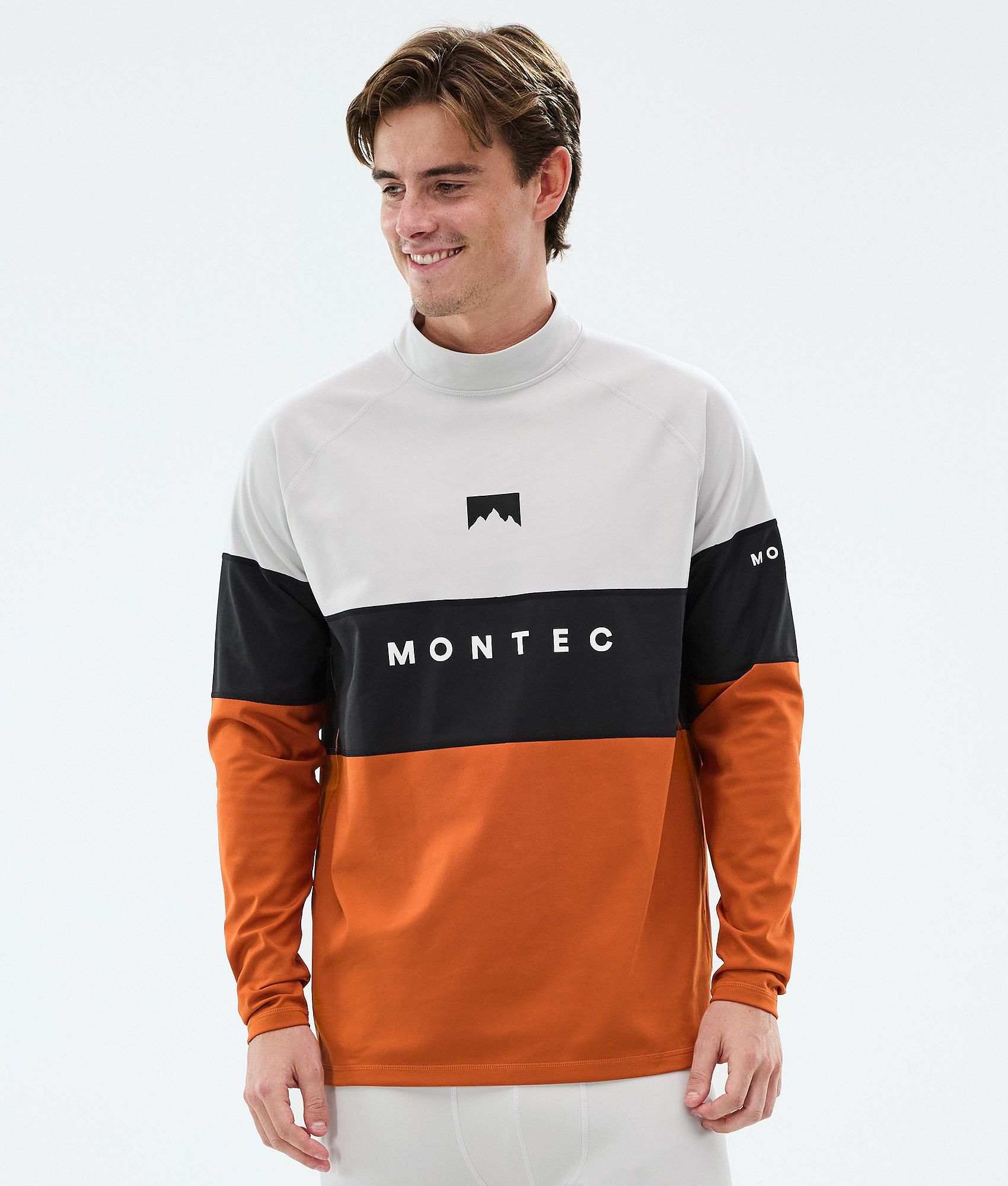  ベースレイヤー Montec Alpha ベースレイヤートップ メンズ Light Grey/Black/Burned