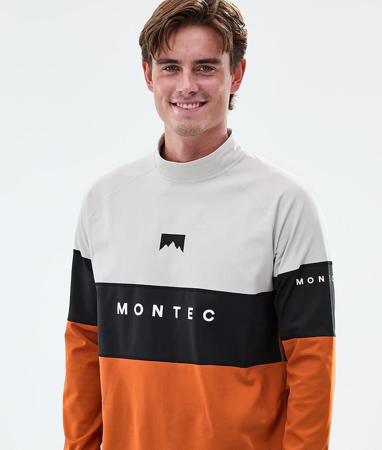 Alpha Termotričko Pánské Light Grey/Black/Burned Orange, Image 2 of 5