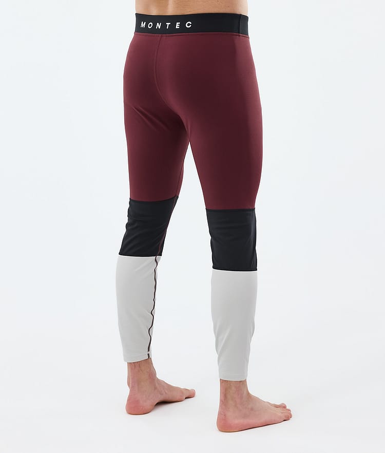 Alpha Base Layer Pant Men Burgundy/Black/Light Grey, Image 2 of 7
