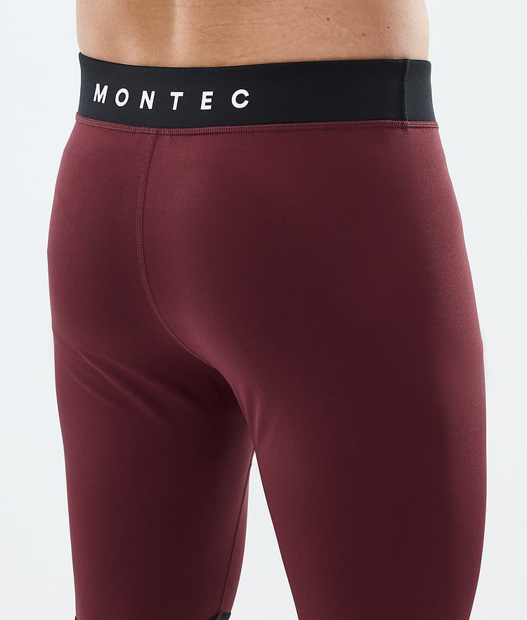 Alpha Base Layer Pant Men Burgundy/Black/Light Grey, Image 6 of 7