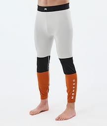 Montec Alpha Base Layer Pant Men Light Grey/Black/Burned Orange