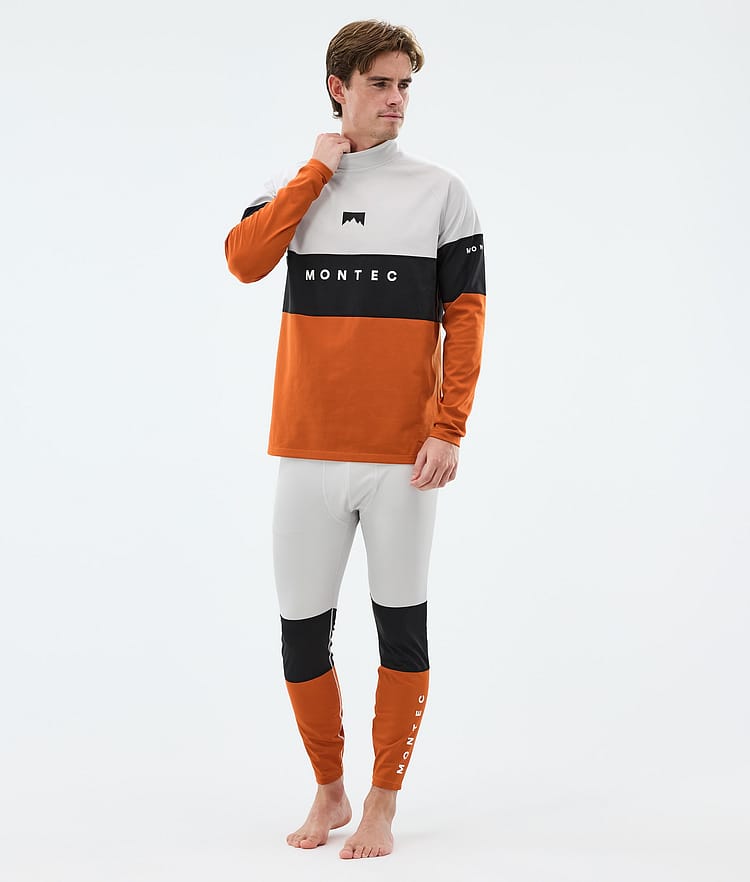 Alpha Base Layer Pant Men Light Grey/Black/Burned Orange, Image 3 of 7