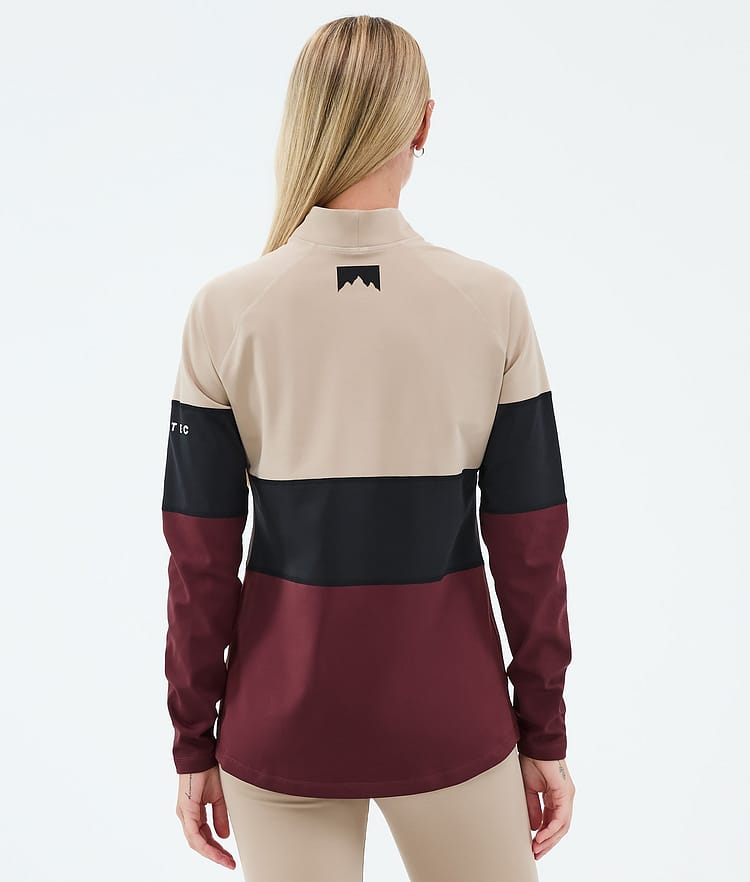 Alpha W Basislaag Top Dames Sand/Black/Burgundy, Image 5 of 5