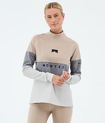 Montec Alpha W Base Layer Top Women Sand/Light Pearl/Light Grey
