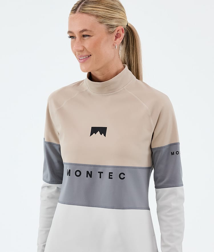 Alpha W Basislaag Top Dames Sand/Light Pearl/Light Grey, Image 2 of 5