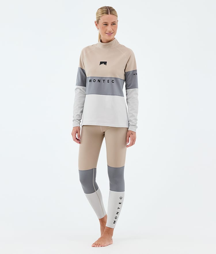 Alpha W Basislaag Top Dames Sand/Light Pearl/Light Grey, Image 3 of 5