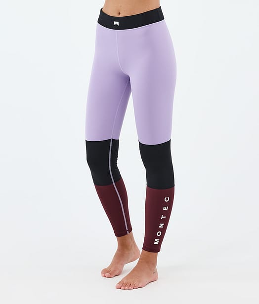 Alpha W Pantalon thermique Femme Faded Violet/Black/Burgundy