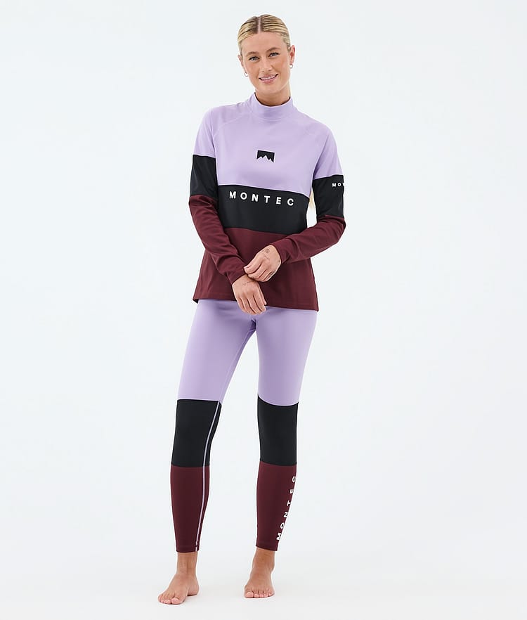 Alpha W Basislaag Broek Dames Faded Violet/Black/Burgundy, Image 3 of 7