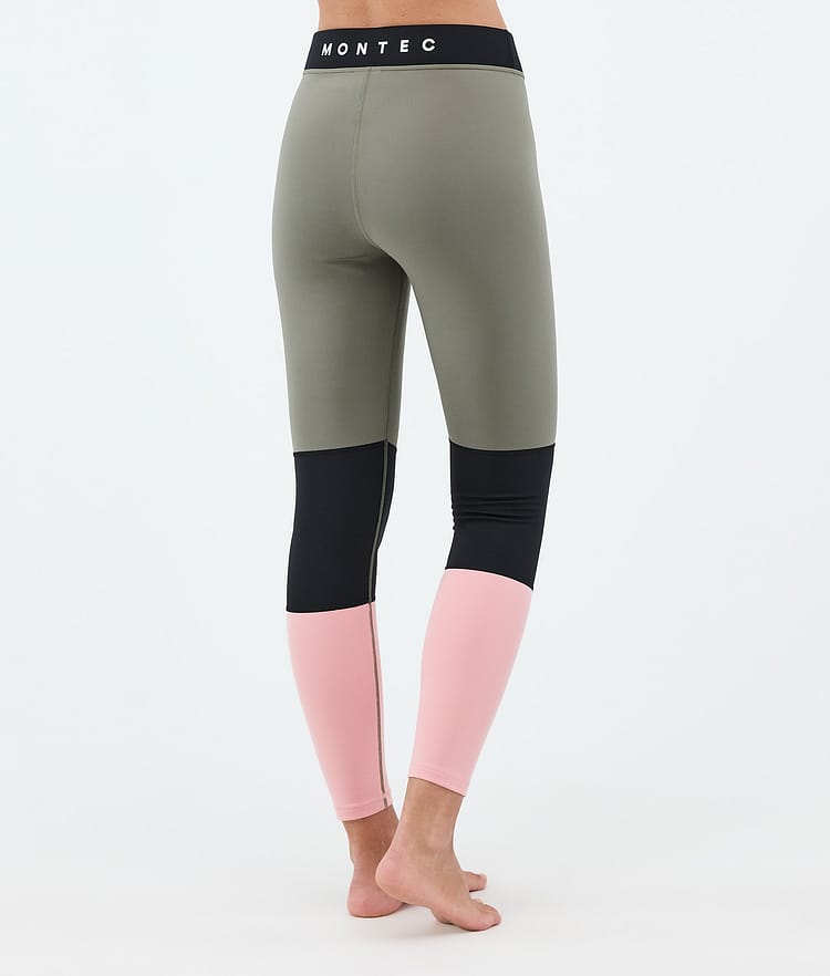 Alpha W Basislaag Broek Dames Greenish/Black/Soft Pink, Image 2 of 7