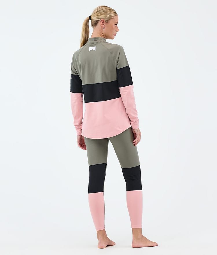 Alpha W Basislaag Broek Dames Greenish/Black/Soft Pink, Image 4 of 7