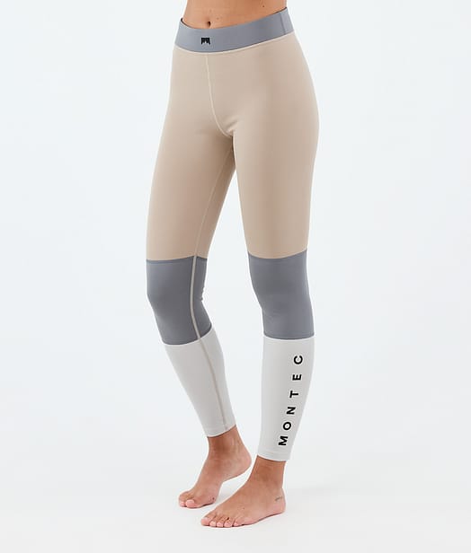 Alpha W Base Layer Pant Women Sand/Light Pearl/Light Grey
