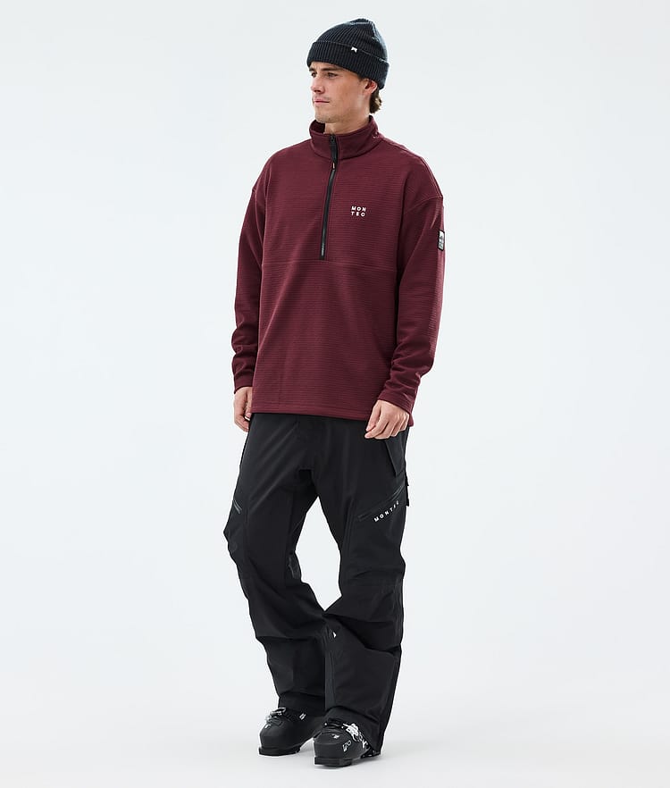 Nova Midlayer Sweater Men Burgundy, Image 3 of 6