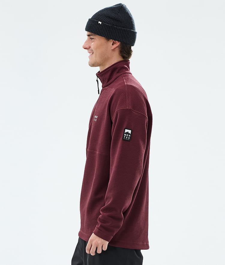 Nova Midlayer Sweater Men Burgundy, Image 5 of 6
