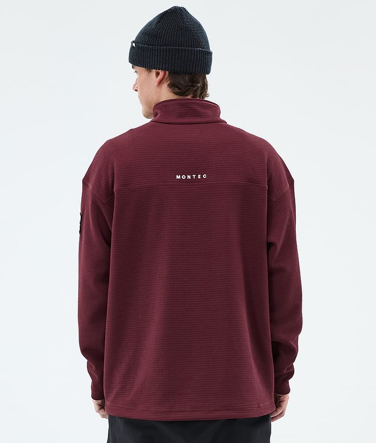 Nova Midlayer Sweater Men Burgundy, Image 6 of 6