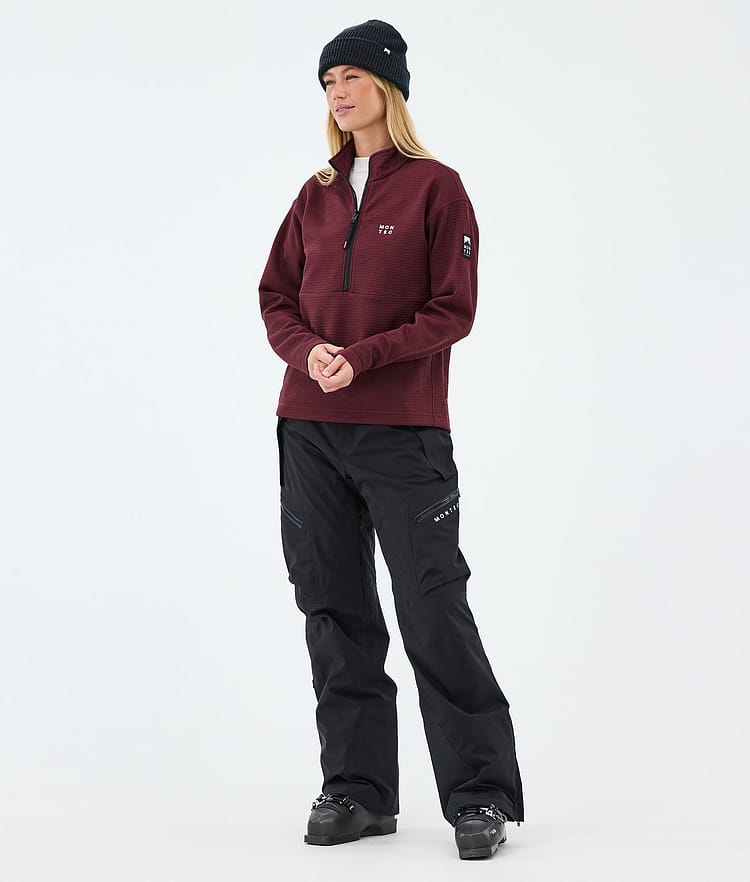Nova W Midlayer Pullover Damen Burgundy, Image 3 of 6