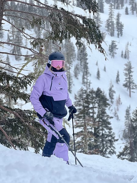 Image 1 of 3 - Kristi Leskinen Skiing