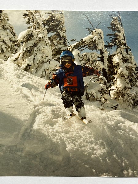 Image 3 of 3 - Luke Nagler Skiing