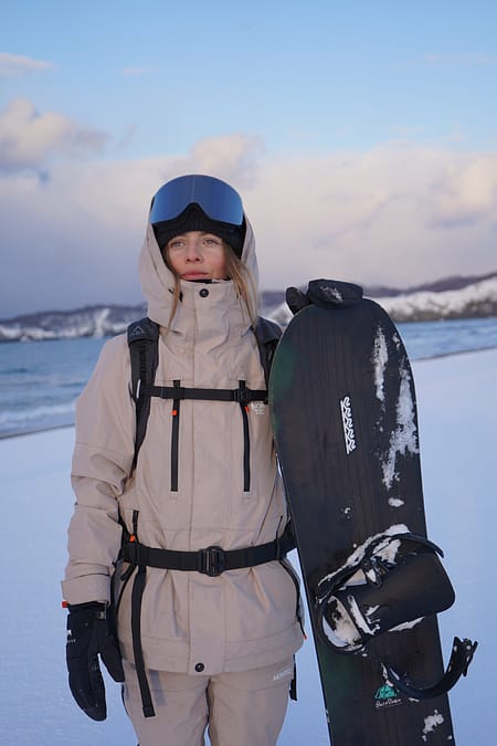 Image 3 of 3 - Sarah Bacher Snowboarding