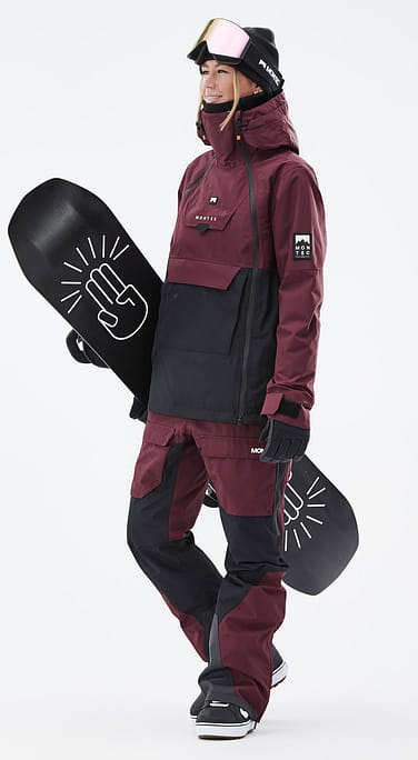 Doom W Snowboardový Outfit Dámské Burgundy/Black