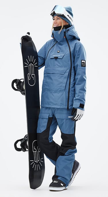 Doom W Snowboardoutfit Kvinna Blue Steel/Black