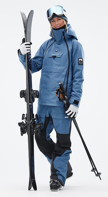 Doom W Ski Outfit Dame Blue Steel/Black
