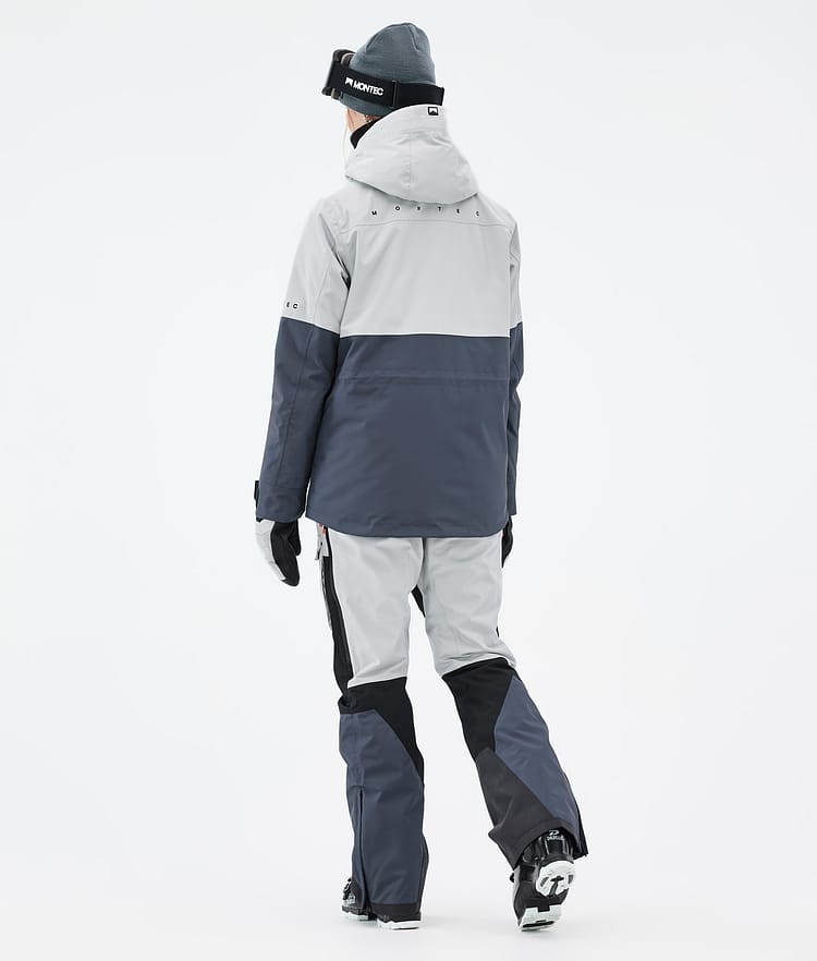 Dune W Ski Outfit Dames Light Grey/Black/Metal Blue