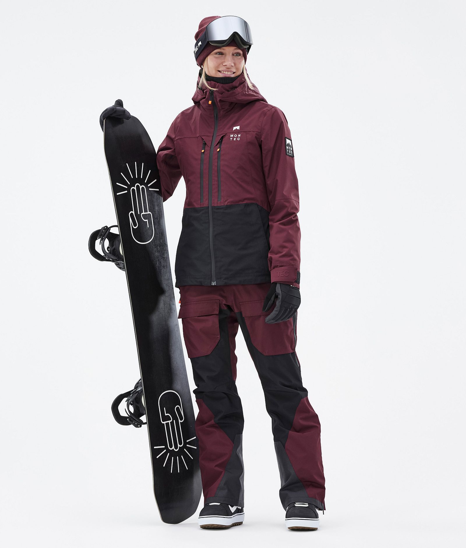 Moss W Outfit Snowboard Femme Burgundy/Black, Image 1 of 2