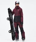 Moss W Outfit Snowboardowy Kobiety Burgundy/Black