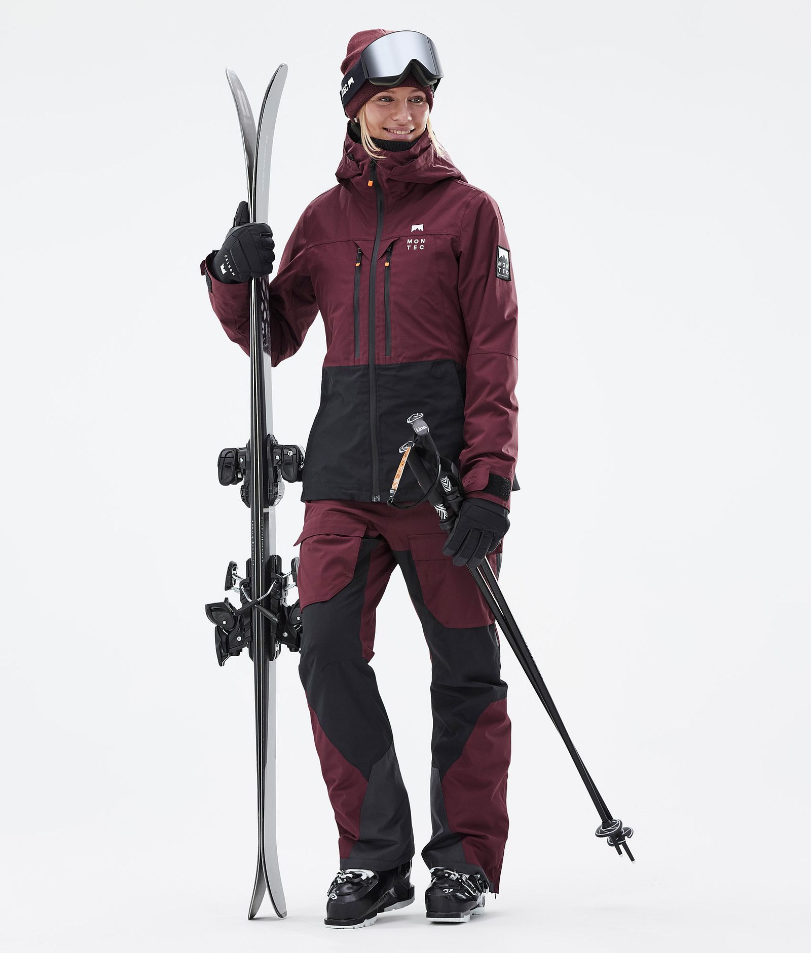 Moss W Ski Outfit Women Burgundy/Black, Image 1 of 2