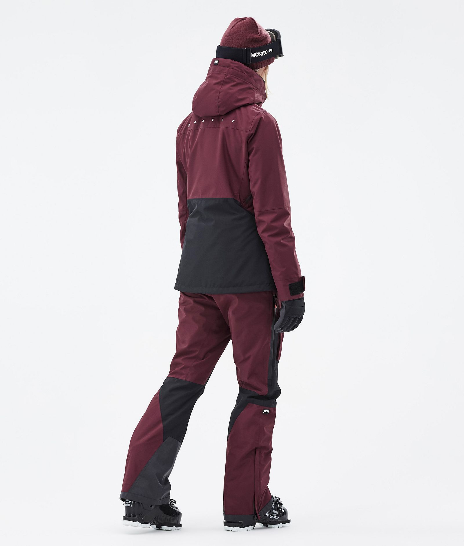 Moss W Outfit de Esquí Mujer Burgundy/Black, Image 2 of 2