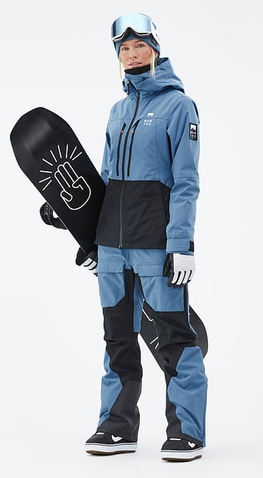 Moss W Snowboard Outfit Dame Blue Steel/Black
