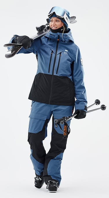 Moss W Ski Outfit Women Blue Steel/Black