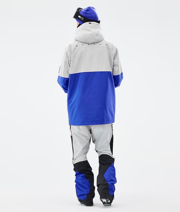 Doom Ski Outfit Men Light Grey/Black/Cobalt Blue
