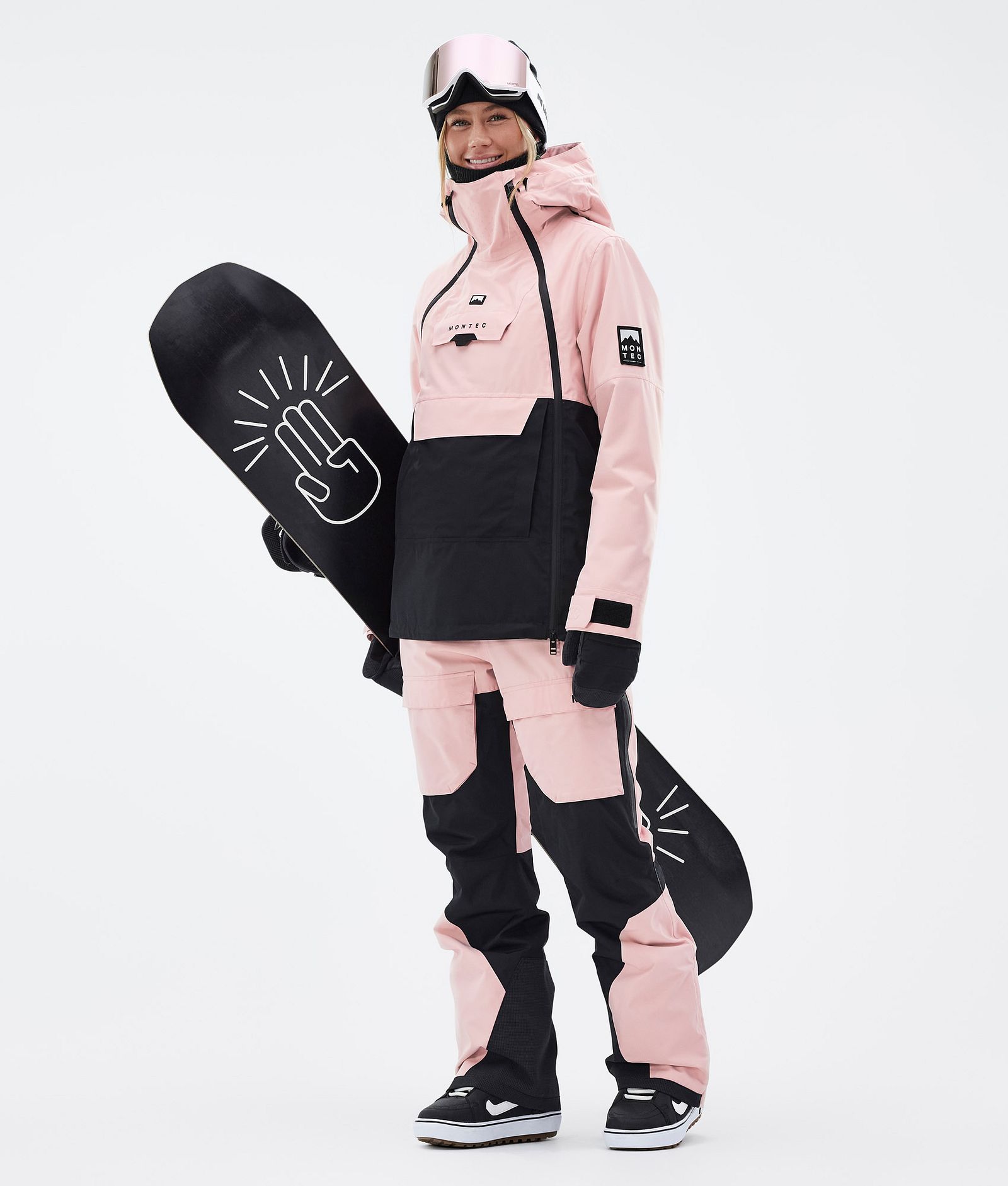 Doom W Snowboard Outfit Dame Soft Pink/Black