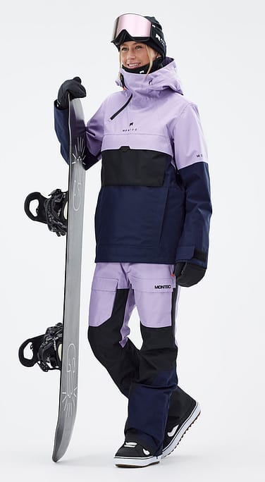 Dune W Snowboardový Outfit Dámské Faded Violet/Black/Dark Blue