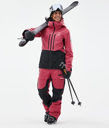 Moss W Lyžařský Outfit Dámské Light Red/Black
