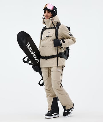 Doom W Snowboard Outfit Kvinna Sand/Black