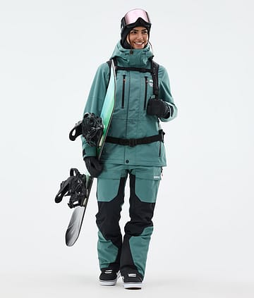 Fawk W Snowboard Outfit Kvinna Atlantic/Black