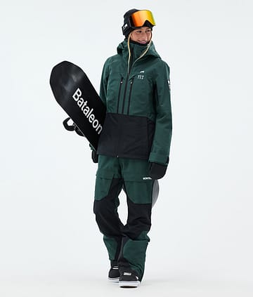 Moss W Outfit Snowboardowy Kobiety Dark Atlantic/Black