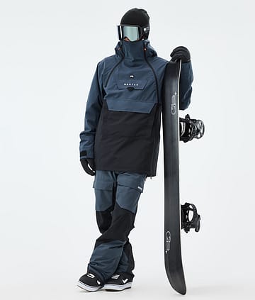Doom Snowboardoutfit Herre Metal Blue/Black