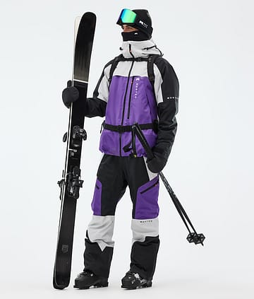 Oracle Outfit Narciarski Mężczyźni Light Grey/Black/Vivid Purple